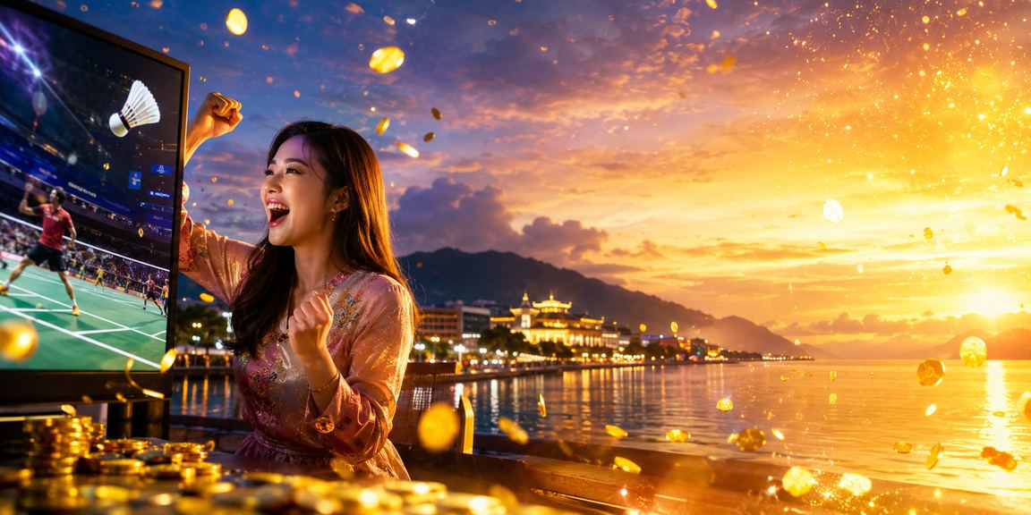 Pengguna di Kota Kinabalu menggunakan aplikasi mudah alih ss1 untuk pertaruhan sukan