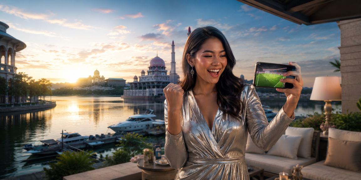 Pemain kasino dalam talian menggunakan telefon pintar di Putrajaya gaya Malaysia